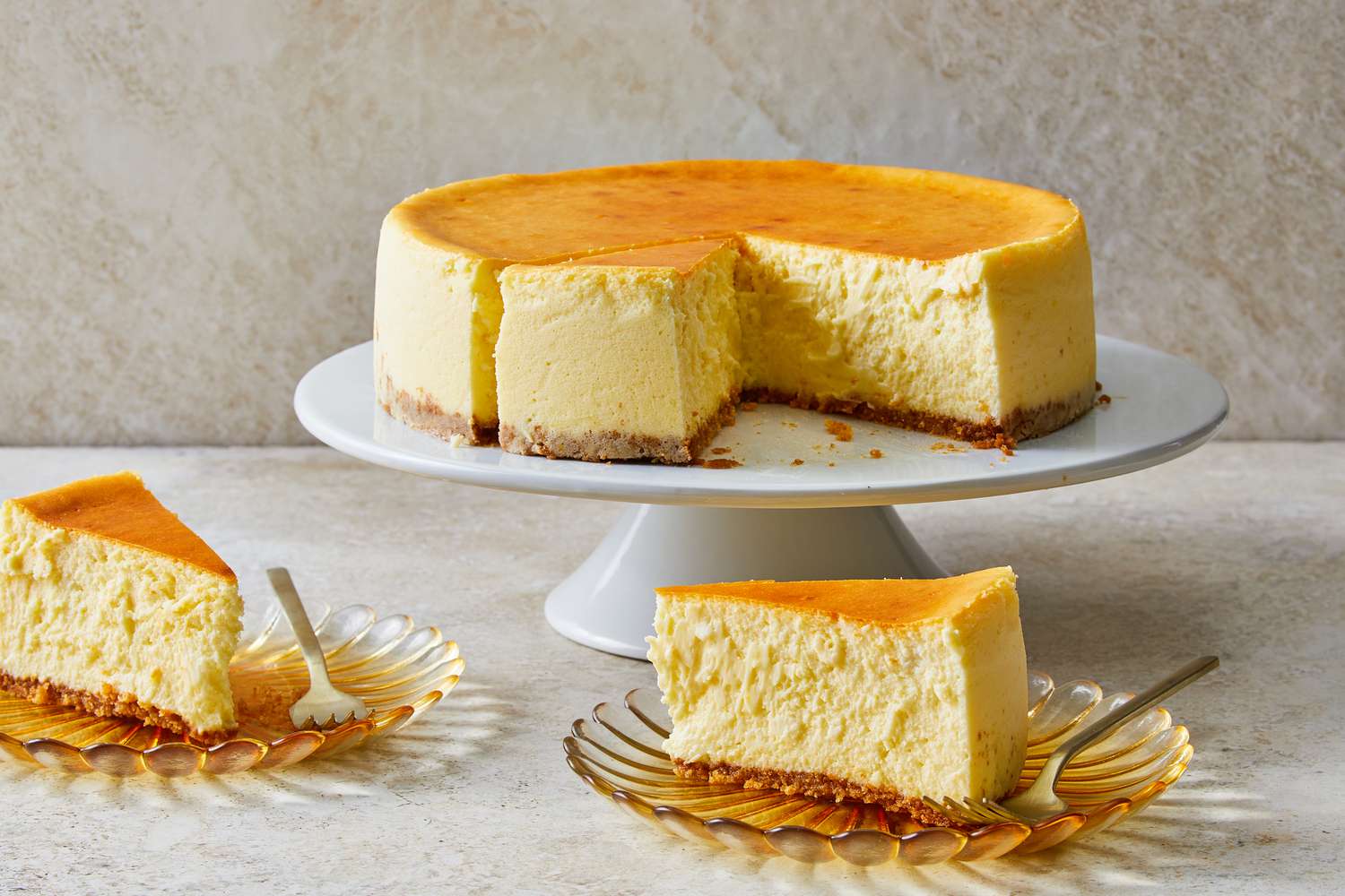 New York cheesecake slice